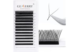 Ciglia YY, Extension Ciglia YY 0,07 Curl D 11mm Premade 2D 4D Fans Extension Ciglia Individuale Volume Russo di GEMERRY (YY-0.07-d curl-11mm)