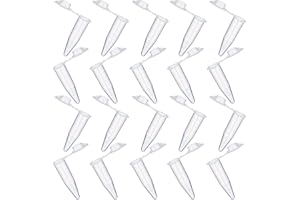 LINAERSHAO 20 Pezzi Tubo per Centrifuga,Plastica Centrifuga Provetta,Micro Provette per Centrifughe,Conical Centrifuge Tubes,per Laboratori Istituti di Ricerca Esperimenti Chimici(1.5ml)