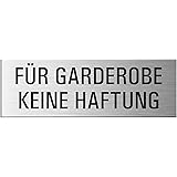 Amazon De Fur Garderobe Keine Haftung Aufkleber Turaufkleber Turschild Pvc Hinweisschild 180mm