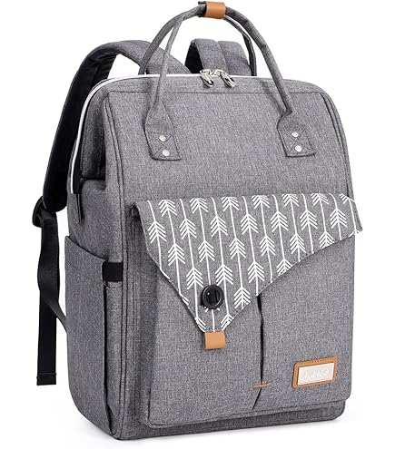 BÉABA, Luiertas voor baby's, rugzak, waterdicht, 11 zakken, aankleedkussen voor baby's, gerecycled rubber, ademend, gevoerde handgrepen en rug, koeltas, PC17 inch, 19 l, Oslo tas, antraciet