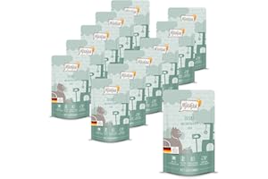 MjAMjAM - Mokra karma premium dla kotów – zgniatanie – owady z wyjątkowym cielęciem, opakowanie 12 sztuk (12 x 125 g), bez zbóż, z białkiem owadów