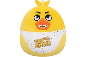 Squishmallows Original Five Nights at Freddy’s 8-Inch Classic Chica | Collectable Cute Plush Toy, Cuddly Toys for Children, Soft Toys, Cute Teddies Suitable for Girls and Boys Ages 3