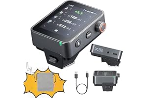 Godox X3Pro S Déclencheur Flash sans Fil TTL 2.4GHz sans Fil avec Écran Tactile HSS TCM Modes Auto/Manuel/Multiple Prend en Charge Le Contrôle par Application (X3Pro S)