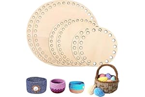 DERJDISF Base Para Bolsos Crochet, Hecha a Mano para Trapillo Para Crochet, Tejas, Rafia Para Tejer Crochet, y Cestas