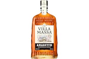 Villa Massa Amaretto (1x0,7l) 30% vol., aus echten sizilianischen Mandeln, süßer und weicher Mandellikör mit exquisiten Zutaten,mit Marzipannuancen, pur oder mit Eis genießen