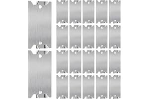 Dunzy Safety Nail Plate for Wood Studs Cable Protector Plate 1.5" x 2.5" Steel Silver 50 Pcs