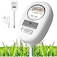 MAKINGTEC Upgraded-Soil Moisture Meter, Soil pH Meter, 4-in-1 Soil Tester, Soil Plant Water Meter, for Moisture/Light/Nutrients/pH, Moisture Meter Great for Garden, Lawn, Farm, Indoor & Outdoor Use