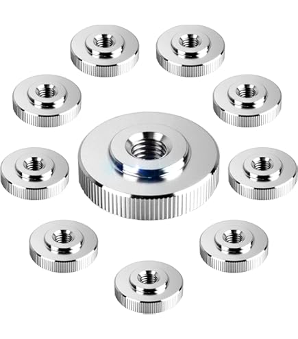 Knurled Nuts (low Shape) | DIN 467-M5-ZB | 10 Pieces | Galvanised - View #2