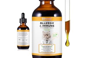 ACYAHAOCA Allergy Relief for Cats, Cat Itch and Immune Drops, Naturally Support Allergy Relief for Cats, Skin Allergy Treatment, Effective Seasonal Allergy Relief (2 fl.oz)