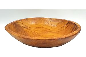 INSPIRATIONAL GIFTING Farm and Garden delightful contemporary rustic wooden serving or display bowls carved from the roots of giant teak trees