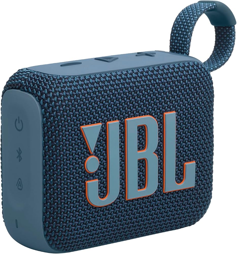 JBL Go4, Bluetooth Hoparlör, IP67, Mavi | Big Pro Sound ve Punchy Bass, PlaytimeBoost, Su Geçirmez Tasarım ve 7 Saatlik Çalma Süresi