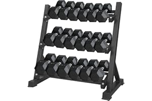 Dnkelar-Hantelablage Hantelständer Kurzhantelablage Gewichteständer Langhantelablage Langhantelständer Schwarz