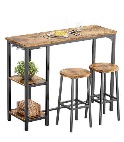 GoBar Pro Tragbarer Bartisch – Mit LED-Beleuchtung, Schwarzem Rock & Tragetasche, 120,7 X 48,3 Cm, Für Events