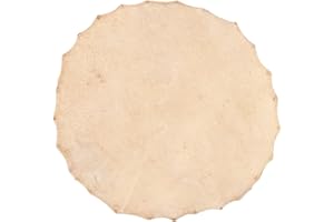 Ejoyous Tête de Tambour en Peau de Chèvre, 36 Cm de Diamètre, Pour Tambours Bongo, Chaman et Djembé, Son Clair, Matériau Sûr