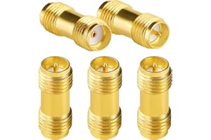 KUOQIY 5 Pièces SMA Femelle à RP-SMA Femelle Connecteur, Coaxiaux de Connecteur RF, pour 2G 3G 4G LTE Antenne, Routeur