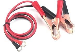 Aofan KFZ Wechselrichter Kabel Krokodilklemme auf O-Ring-Anschluss 12V 24V 50A für Autobatterie Charger Lade