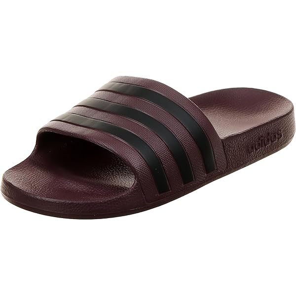 Adidas Slides Adilette Aqua Maroon/Cblack/Cblack for Men \u0026 Women, 37 EU:  Buy Online at Best Price in Egypt - Souq is now Amazon.eg