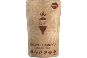 Ruut Farina di Manioca 100% Naturale - Paleo - Vegan - Farina senza Glutine, Cereali e Frutta Secca - Adatta al Protocollo AIP – Basso Contenuto di FODMAP - Senza Additivi - 1000 g