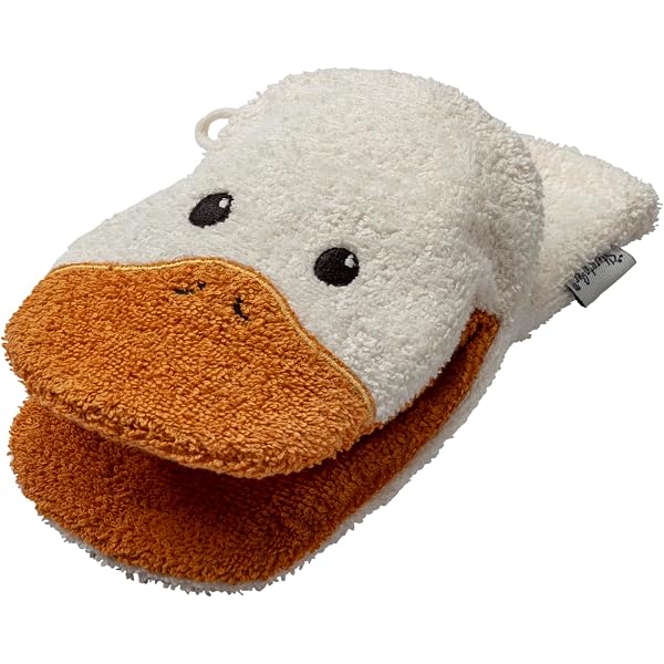 Produktbild von Wanmu Kinder Waschlappen Mit Tiermotiv - 2 Stück Badehandschuhe Für Babys
