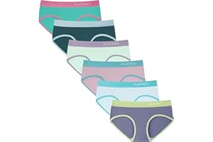 INNERSY Bragas Niña Adolescente Braguitas Algodón Cómodas Ropa Interior Deportiva Pack de 6