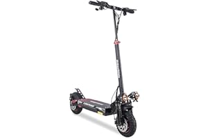 Urban Glide Trottinette Ride eCross, Hauteur de Guidon réglable|Roues Lumineuses|Plateforme Large, Noir
