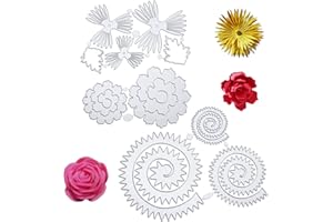 CHOLINCHIN 3 pezzi Fustella set di fiori modello di punzonatura taglio muore piante forestali fiore goffratura stencil modelli di taglio fustelle per scrapbooking album di foto carte carta embossing decorazione