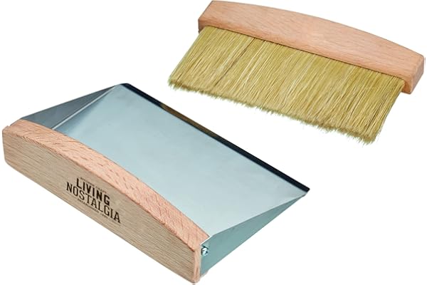 KitchenCraft Living Nostalgia - Petite Pelle et Balayette de Table, 16 x 11 x 14 cm