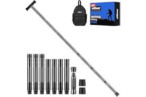 aiGear Bastone Tattico/Bastoncini Trekking | Utensili per L'esterno Accessori | 5/6/7/8 Tubi | CNC Lavorato in Alluminio Canna Tattica | per Campeggio Alpinismo Backpacking