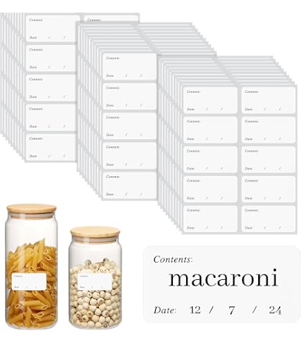 240 Étiquettes De Congélation Autocollantes - 30 X 60 Mm, Sans Résidu, Réutilisables, Pour Pots & Contenants