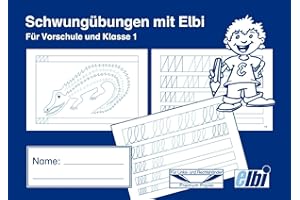 ELBI VERLAG Elbi Schwungübungsheft - Vorbereitung zum Schreiben lernen in der Vorschule, Grundschule und Förderschule - H4