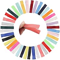 20 Stück Französische Haarspangen Aus Metall – 10 Cm, Silber, Mit Schwarzem Lederpolster, Für DIY & Alltag