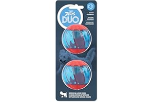 Zeus Juguete Interactivo para Perros Duo Pelota con Sonido, 6,3cm, 2ud