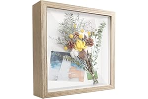 Touyinger 3D Bilderrahmen zum Befüllen 20 x 20cm Bilderrahmen Tief für Objekte 3d Rahmen Objektrahmen für Memorabilia, Auszeichnungen, Hochzeit und Tickets