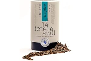 LATETERAZUL LA TETERA AZUL Té Azul Oolong Premium. Auténtico Y Más Apreciado Té Oolong. Bote A Granel De 80 Gramos Para 32 Infusiones.