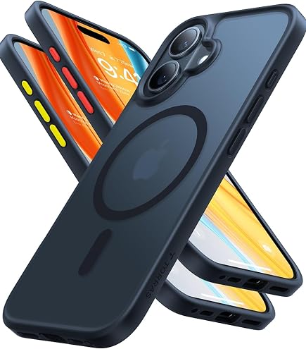 SPORTLINK Magnetische Case Voor IPhone 16 – Met MagSafe, IP68 Waterdicht, Militaire Valbescherming, Ingebouwde Screenprotector – Zwart
