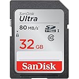 SanDisk SDSDUNC-032G-GN6IN Ultra SDHC Memory Card Up to 80 MB/s, Class 10, U1, 32 GB, Black/Grey