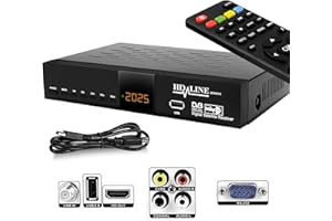 Hd-line 20500 Digitaler Satelliten HD Receiver (DVB-S/DVB-S2, HDMI, AV, 2X USB 2.0, Full HD 1080p, Digital Audio Out) [Vorprogrammiert für Astra, Hotbird und Türksat]