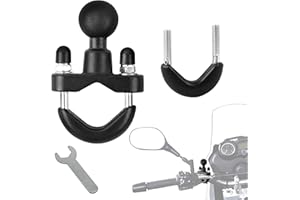 LETUXAAMZ Adaptador Soporte Bola Base Compatible - U-Bolt Base Kit Cabeza Monturas Ram Teléfono Motocicleta con Montaje De Ram, ATV, Bicicleta, Motocicleta, Accesorios Teléfono, 1 Ud, Aluminio 1"