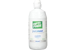 OPTI-FREE - Soluzione all-in-one PureMoist per lenti a contatto morbide, flacone singolo, 300 ml