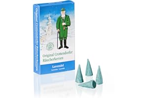 Crottendorfer - Räucherkerzen - Duft: Lavendel - Menge: 24 Stück - Größe: M - Made in Germany