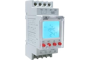Plikc TRM - Termoregolatore digitale modulare completo di sonda range da -20 a +130°C - Alimentazione 24 - 240Vac/dc