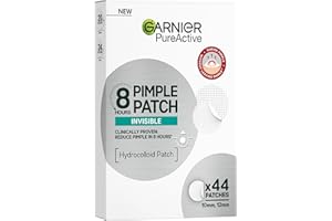 Garnier Pure Active Pimple Patches Formato XL- Parches Invisibles. Tecnología Hidrocoloide, reduce visiblemente los granitos en 8 horas, dos Tamaños x 44 unidades