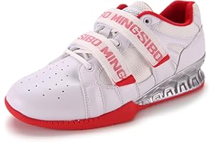 MINGSIBO Zapatos de levantamiento de pesas para hombre, zapatos de levantamiento de peso, zapatos de sentadilla, zapatos de culturismo, zapatos para sentadillas