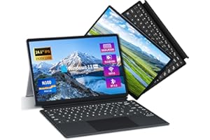 Wexultor PC Portatile 2 in 1, 14.1 Pollici Notebook 16GB LPDDR5 512GB SSD, Windows 11 Notebook Alder Lake-N100 CPU, Touch Screen Tablet PC, Type-C+WIFI6+BT 5.2