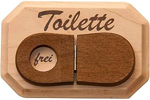 Spruchreif PREMIUM QUALITÄT 100% EMOTIONAL Plaque de WC en Bois de qualité supérieure - avec Couvercle pour abattant WC - pour WC - Idée Cadeau Amusante