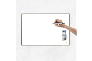 PREVIS Tableau Blanc Effacable Mural Adhesif 60x40cm avec 3 feutres et un Support Magnétique - Film Tableau Blanc - Papier Aimanté Adhésif pour la Maison et le Bureau - Pas de Dommages au Mur