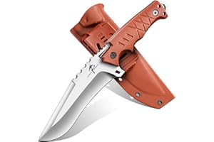 Purple Dragon Coltello da Sopravvivenza Coltello outdoor a lama fissa Tanto in acciaio D2 (costruzione monoblocco) con impugnatura in G10 e fodero in Kydex. Ideale per campeggio e attività all'apert