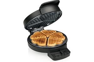Princess Våffeljärn Deluxe, 5 Hjärtformade Våfflor, 1000 W Prestanda, Non-stick, Kontrolllampor, 01.132378.01.001