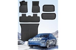 ‎TAPTES TAPTES 6-teilige Fußmatten für 2025 2026 Tesla Model Y Juniper, Allwetter-Fußmatten Zubehör für Tesla Y Juniper, vordere und hintere Kofferraummatten, Allwetter Matten für 2025 Tesla Model Y Juniper