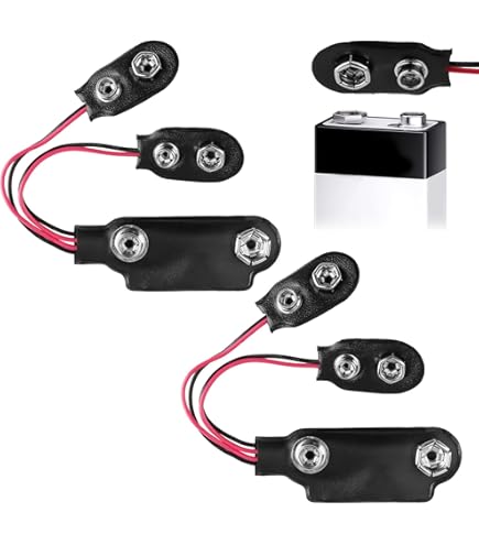 HALJIA 2Pcs 9V AA 6 X 1.5V Plastic CELL Battery Clip Slot Holder Case Battery Storage Box Double Deck/Back To Back With Wire Leads - View #10